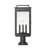 Stephan Sand Black 4 Light Outdoor Pier Mounted Fixture