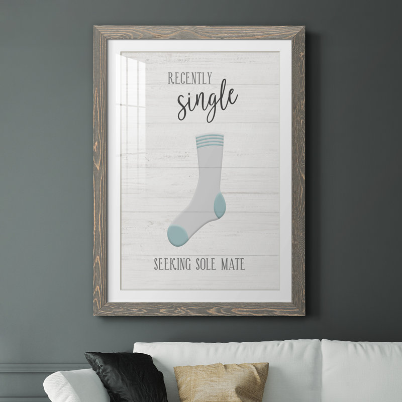 Simple - imprimé, H 37,5 po x l 27,5 po x P 1,5 po, Cadre en papier gris