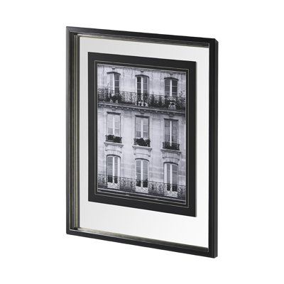«Across the Street» par Laura Marshall, reproduction d'art encadrée sous verre