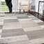 Tapis argenté à motif géométrique moderne Krasmir-278554685