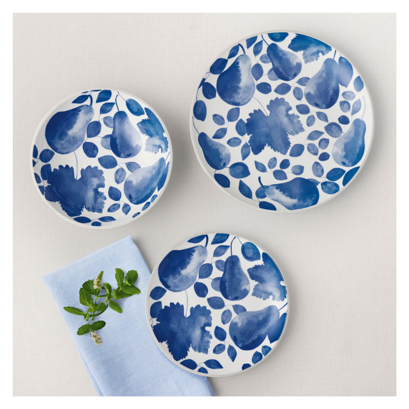 Maxwell & Williams Giverny dinner plate, dinner plate, porcelain, diameter 26.6cm, Blue / White / Grey