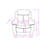 Blanche White Glider Recliner With LED Light