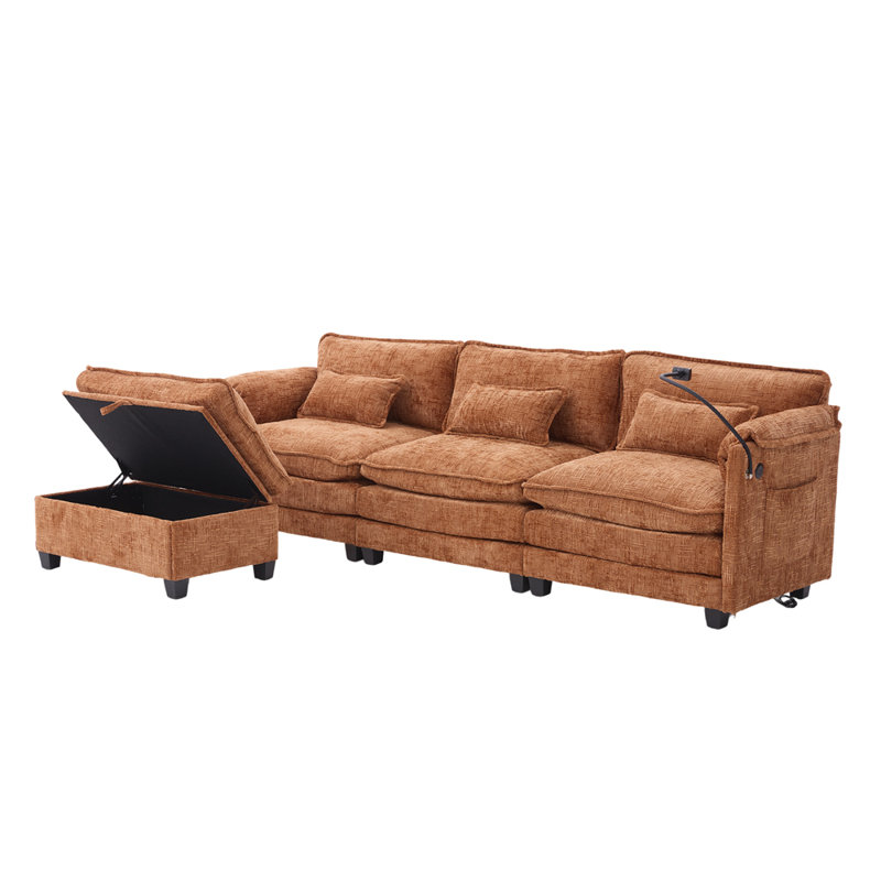 Modern Storage Sectional Couch