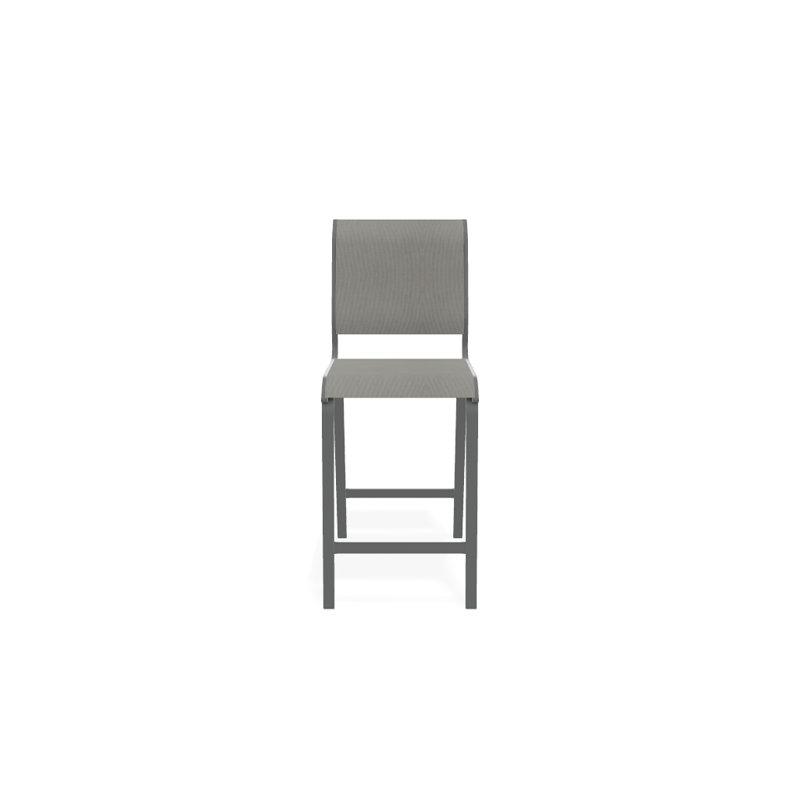 Tabouret de bar 26 po Holna, Graphite texturé, Huître Augustine