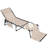 Outdoor Adjustable Textilene Lounge Chair Folding Tanning Chair With Pillow