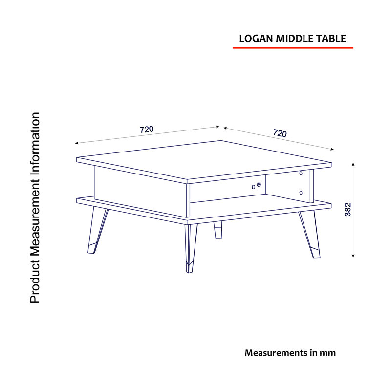 Cavandale Four Leg Coffee Table with Storage
