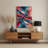 Digital Abstraction 100 Purple Metal Wall Art-314226607