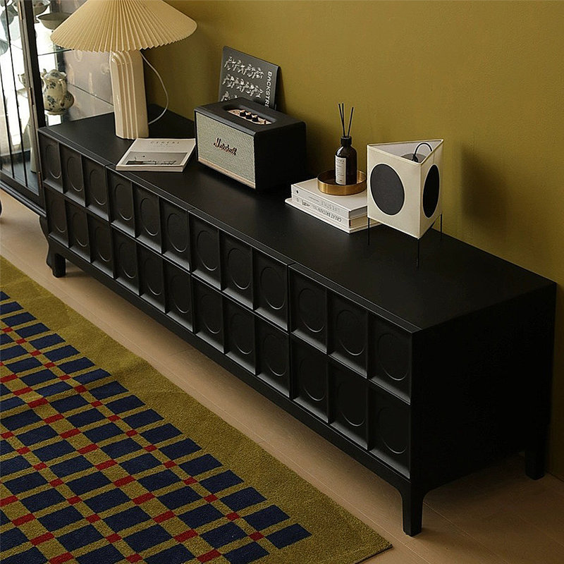 Meuble audio-visuel pour meuble télé rétro mat