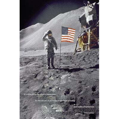 American Moon Landing - reproduction de photo