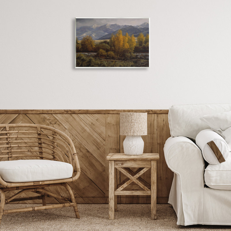 «Morning In Montana Mountains», art mural, par Paco Young, H 13 po x l 19 po