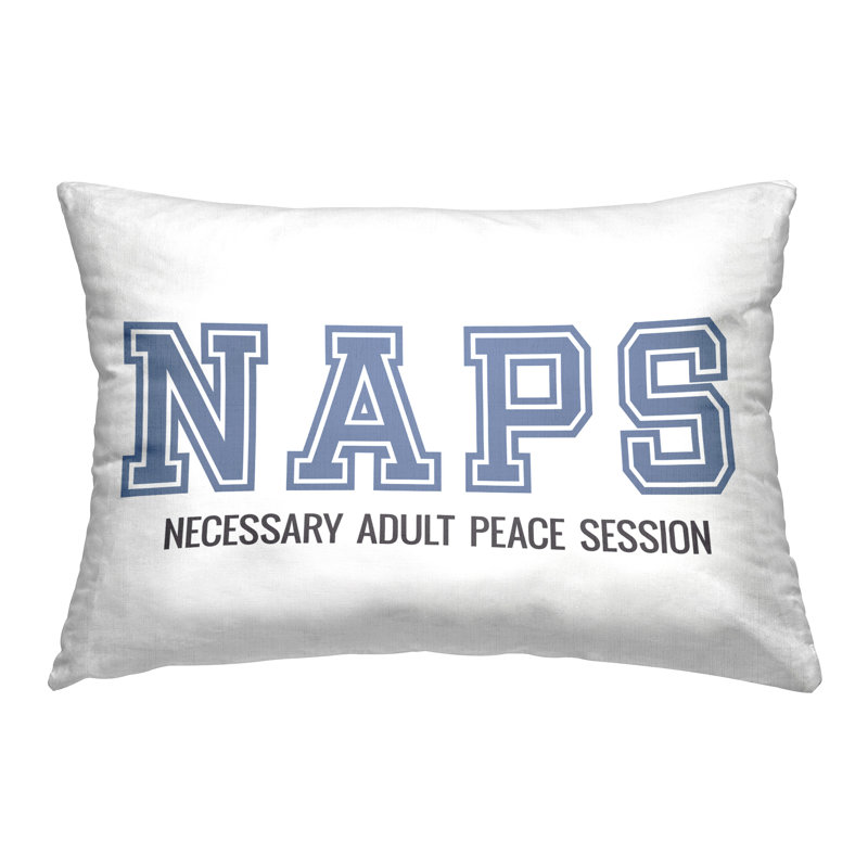 Funny Naps Phrase Decorative Printed Throw Pillow Design by Sd Graphics Studio