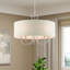 Lustre tambour 5 lumières à abat-jour Raymond-1085826020