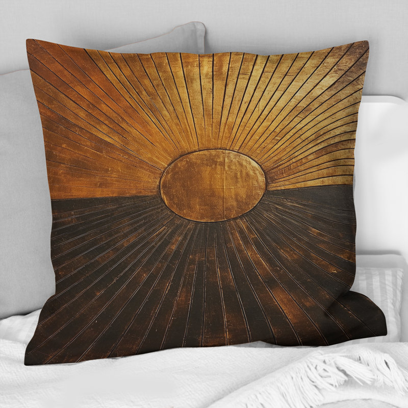 Coussin Bronze Brilliance Symmetry IV - Abstract Shapes