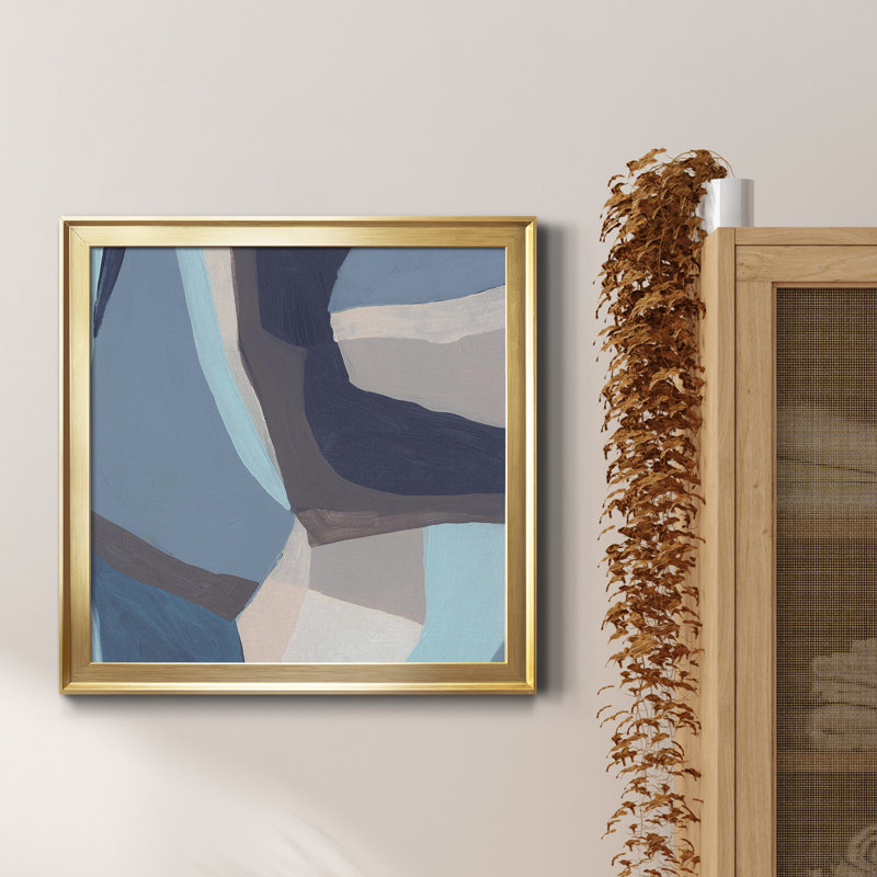 «Blue Chrysalis I-Premium», reproduction encadrée prête à être accrochée, H 26,5 po x l 26,5 po x P 1,5 po, Pas de tapis
