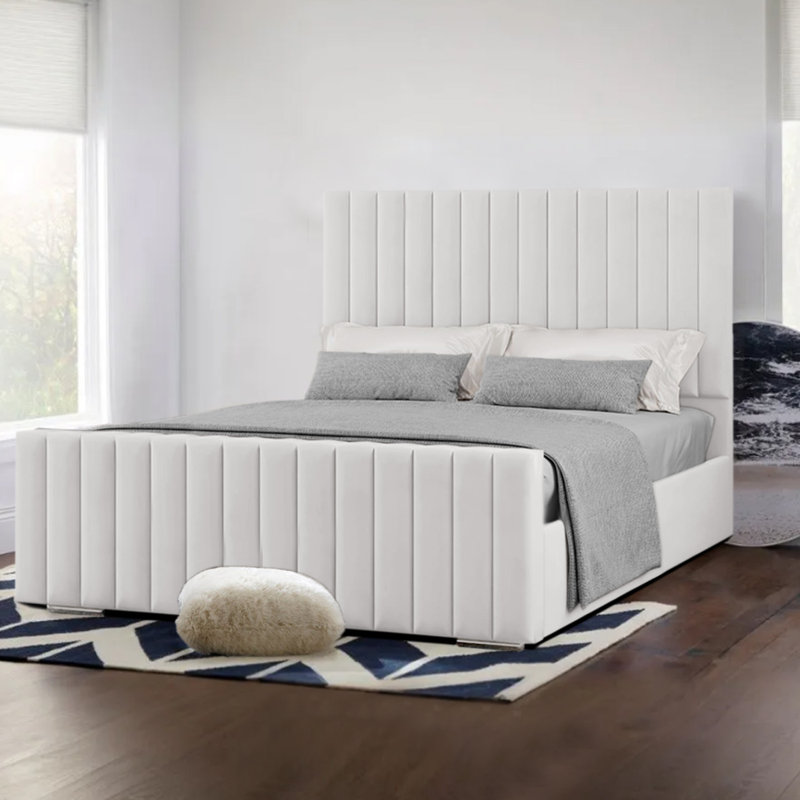 Upholstered Bed, Ice Silver, Kingsize (5')