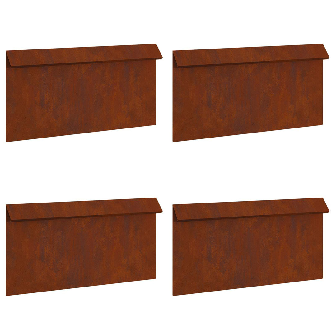 25cm H x 50cm W Weathering Steel Hardware