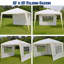  Auvent escamotable 10 pi x 10 pi résistant aux rayons UV et à la pluie -98904078