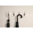 8 - FantasHome 18" Lobine Wall Mounted Hook Rack with 4 Hooks - White/Silver