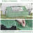Outsunny 71" x 55" x 32" Mini Tunnel Greenhouse, Garden Planting Shed, Outdoor Flower Planter Warm House with Zipper Windows and Door, Green
