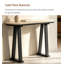 Table d'appoint décorative contemporaine en matériaux mixtes avec plateau en travertin pour l'entrée de la maison-133349156-133349159-133349160