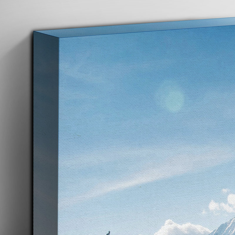 Mountain Landscape, Lake and Forest Photographic - Wrapped Canvas, 50cm H x 76cm W