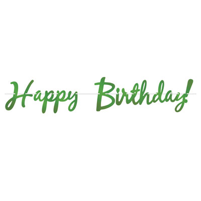Banderole Foil Happy Birthday