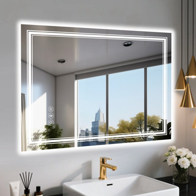 Frameless LED Smart Bathroom Mirror
