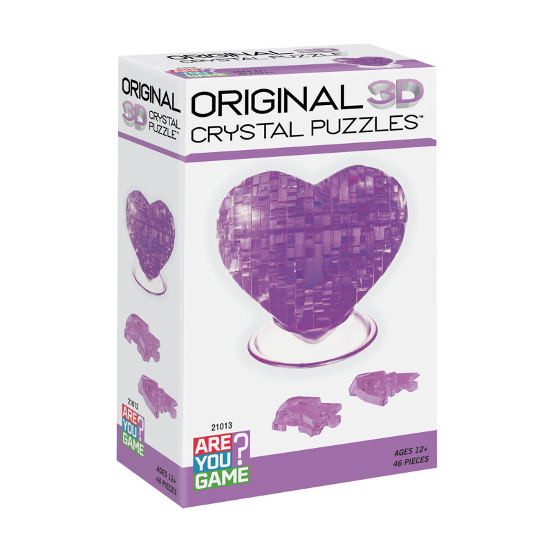 Cœur en cristal 3D
