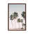 Toile avec cadre en bois brun classique