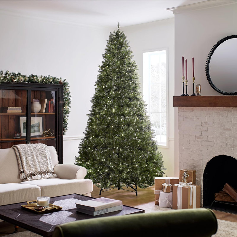 Sapin artificiel Dunhill, 9 pi, lumières bicolores
