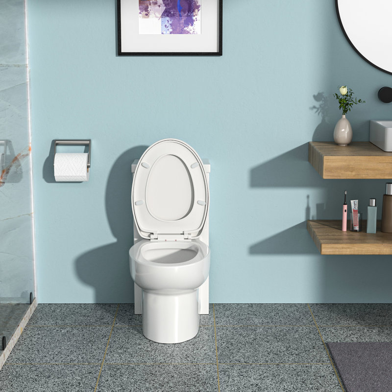 Toilette en céramique une pièce à double chasse et conception ergonomique - utilisateur - fonction d'eau de salle de bain