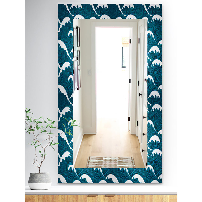 Miroir mural ondulations, H 39,4 po x l 29,5 po