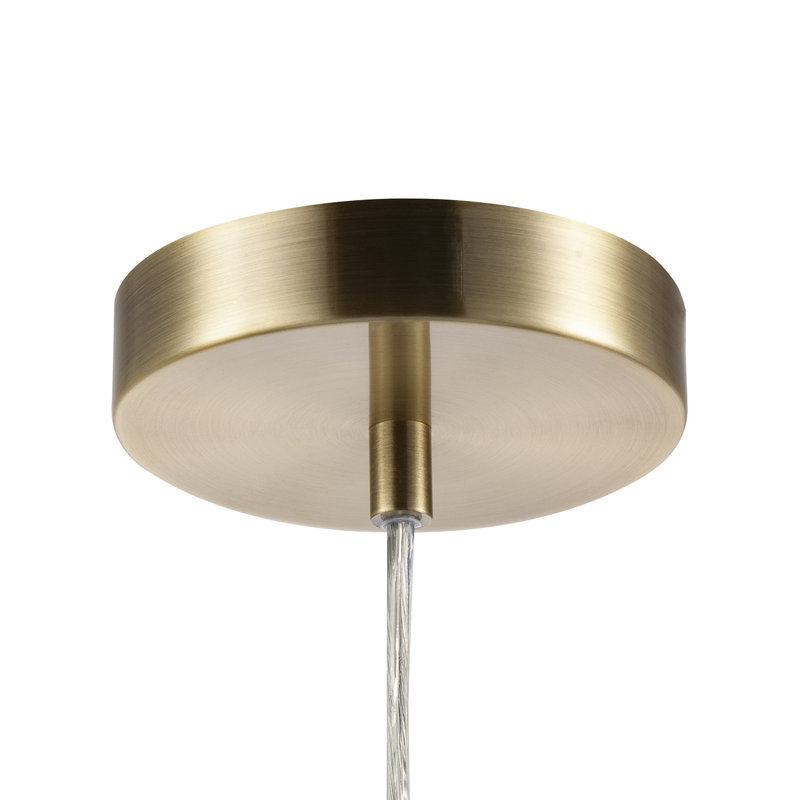 1 - Light Sphere Pendant, Antique Brass