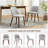 Dining Chairs Set of 2/4/6/8, Upholstered Fabric Side Chairs with Padded Seat-983631436-983631792
