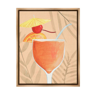" Tropical Cocktail with Fruit " Graphic Art Print