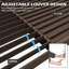 Pergola d'extérieur en métal avec toit réglable et système de drainage Domi-128832047-128832045