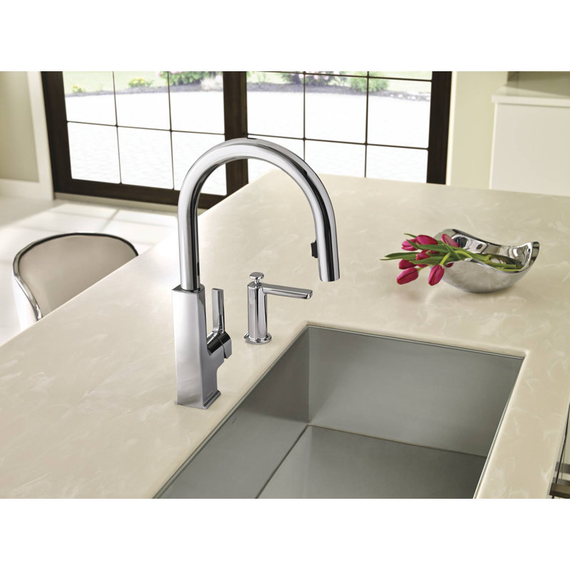 Sto Pull Down Touchless Single Handle Kitchen Faucet, Chrome