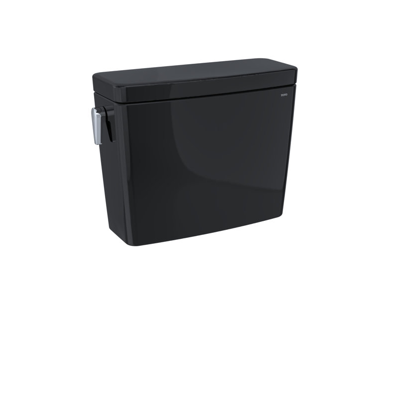 Réservoir de toilette allongé à double chasse 1,6 et 0,8 GPF TOTO® Drake® avec compatibilité WASHLET® + auto-chasse, ébène