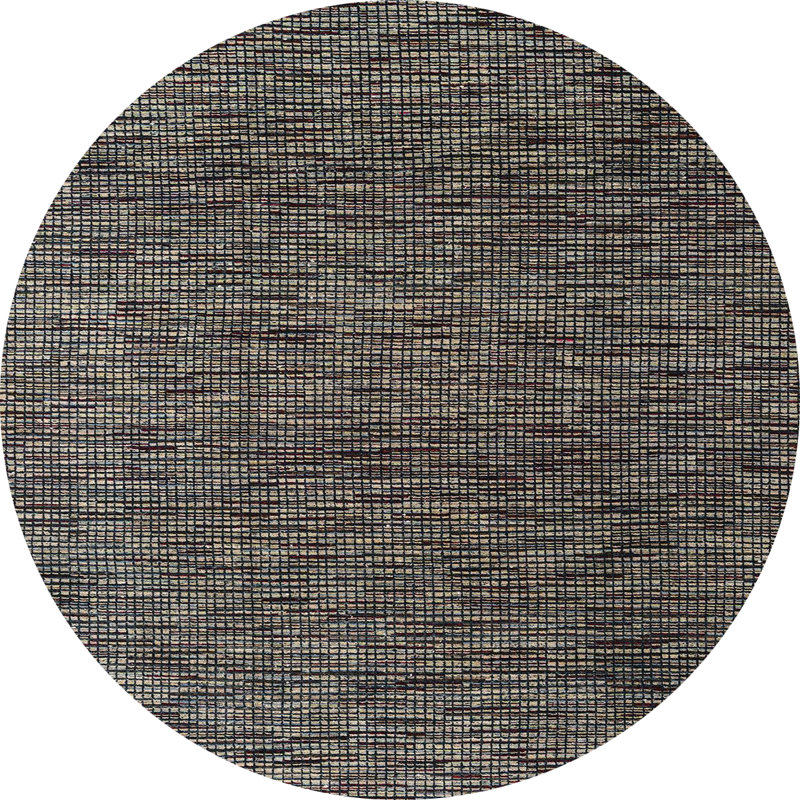 Abstract Indoor Rug, Round 5'
