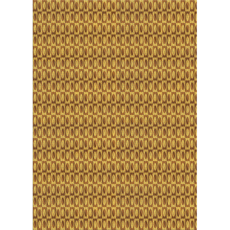 Tapis brun Power Loom, Rectangle 7 pi x 9 pi