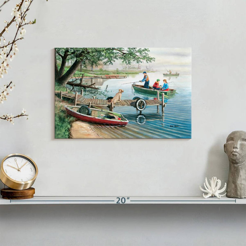 Senne Dog On Dock, 8'' H x 12'' W