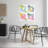 Bright Patterned Fruit Cocktails 4pc Wall Plaque Set, design by Hillary Holt