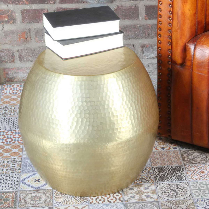 Hizer Block Coffee Table, Gold