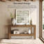 Console étroite de 63 pouces de long pour salon, table d'entrée en bois de ferme-677465007