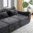 Boneless Modular Sectional Sofa – Cloud-Like Convertible Folding Couch with Cushioned Seats for Living Room & Bedroom-944630574