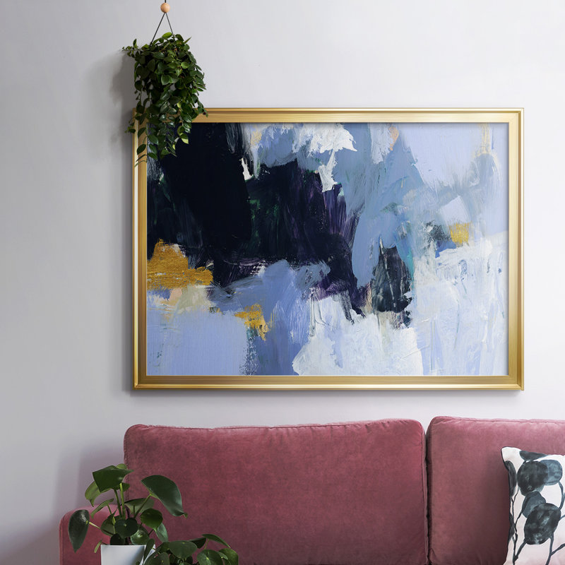 " Arctic Ledge I ", 26" H x 38" W x 1.5" D, Gold