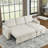 78.5" Sleeper Sofa Bed Reversible Sectional Couch-1728621165