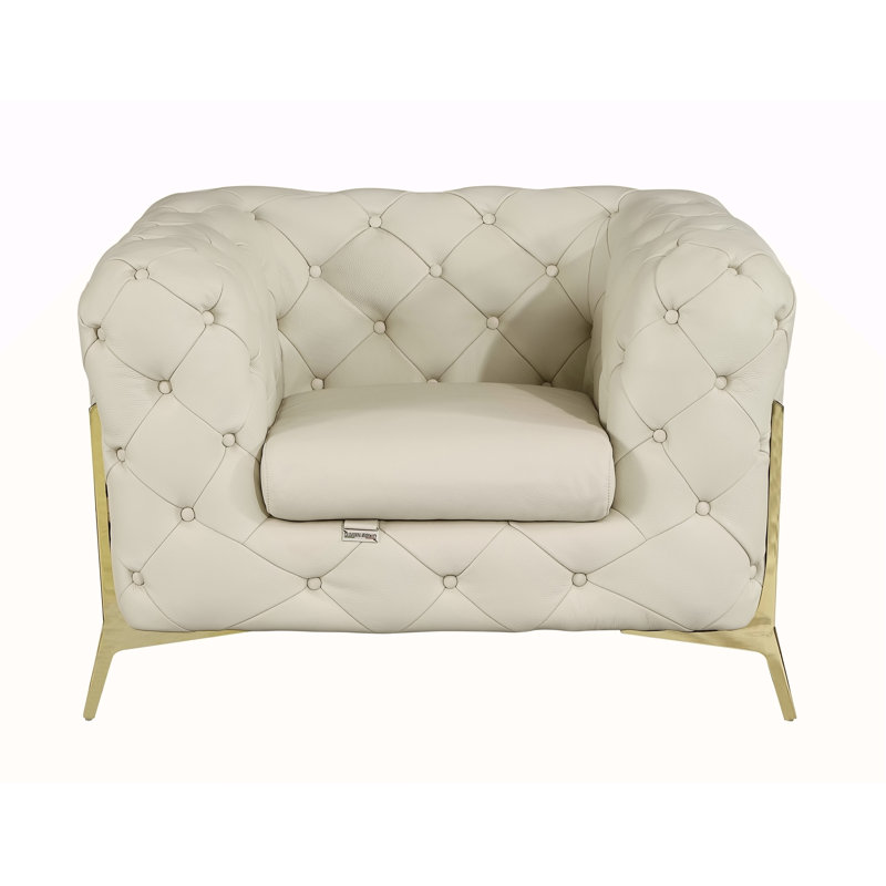 Fauteuil 100% cuir italien Global United