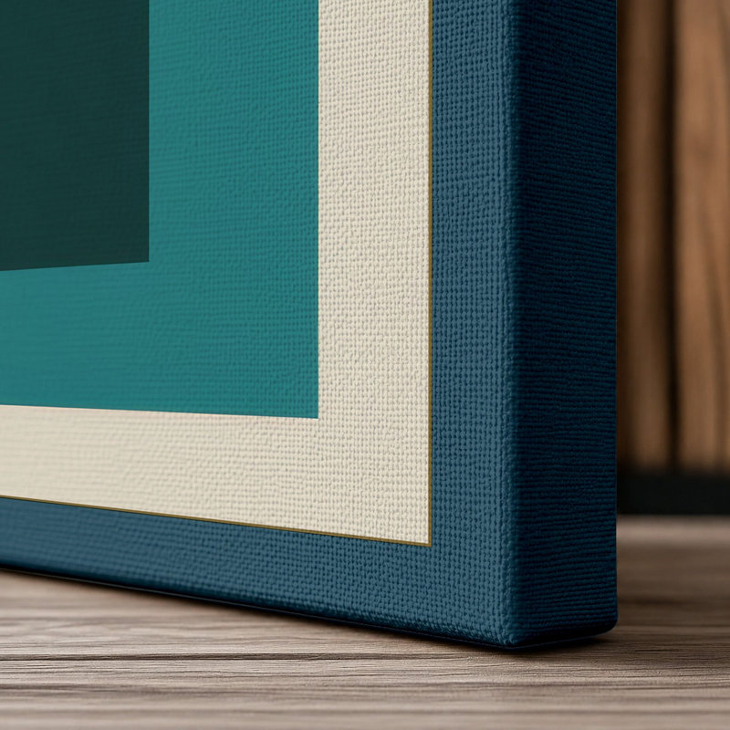 Print, 18x12 - 45.7 x 30.5 cm, Teal Border