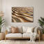 Art mural en métal brun Coastal Sandy Ripple-262233724